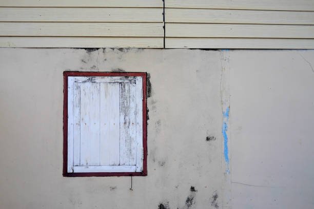 Hands installing high-quality weather stripping on a commercial garage door.