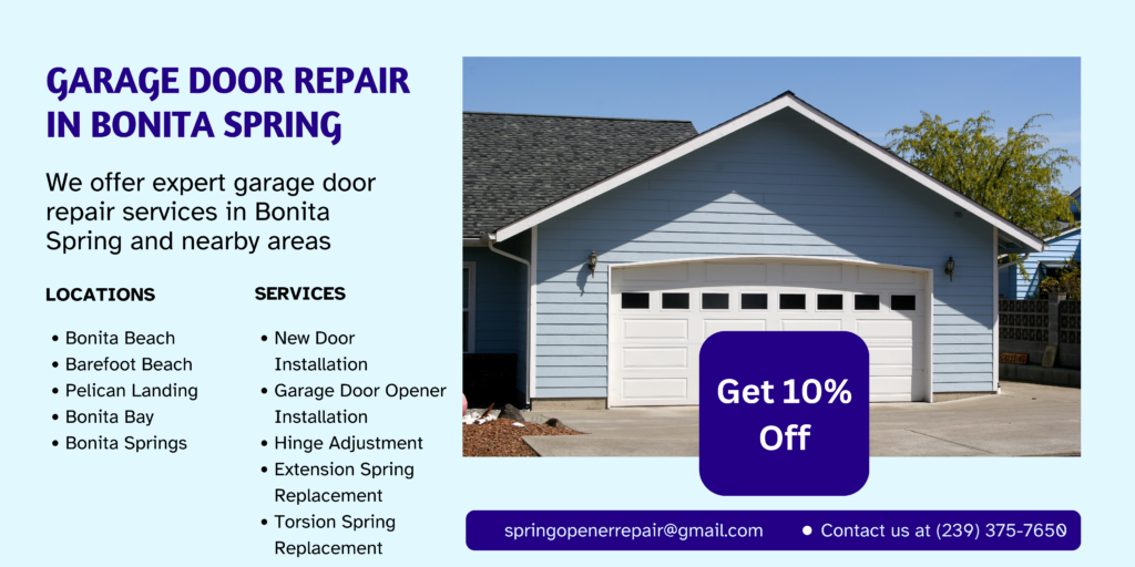 Garage Door repair in Bonita Springs