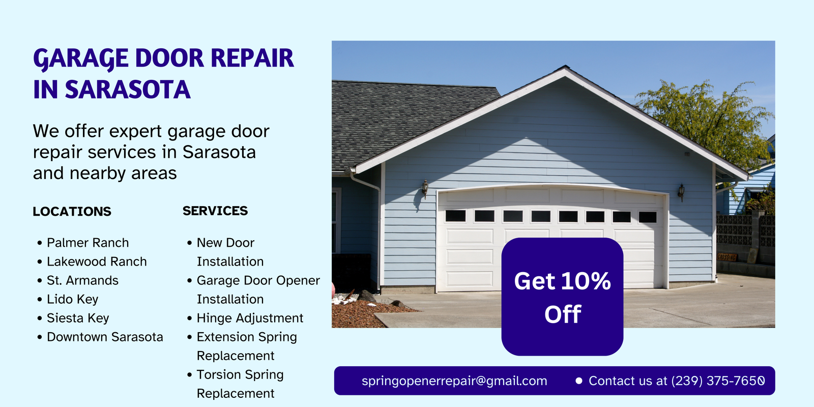 garage door repair in sarasota