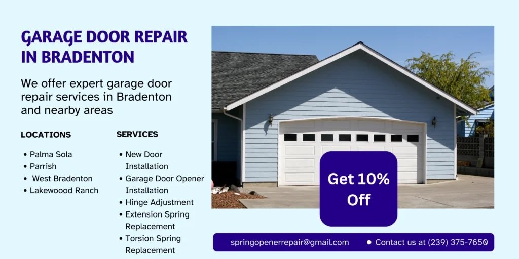 Garage Door Repair In Bradenton